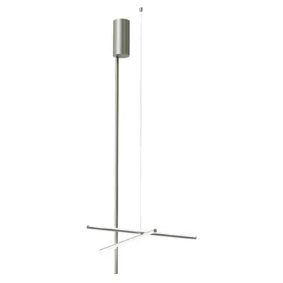 Pre-owned Flos Coordinates C1 Long Wall/ceiling Light In Argent By Michael Anastassiades In Transparent