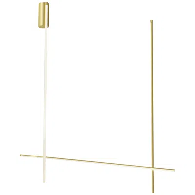 Pre-owned Flos Coordinates Ceiling 2 Long Light In Champagne By Michael Anastassiades In Sand
