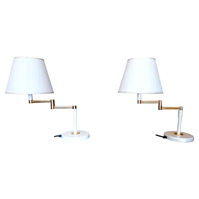 Pre-owned Flos Coppia Di Lampade Bimba Produzione Fratelli Martini, Numerata In Transparent