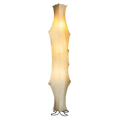 Pre-owned Flos Fantasma Floor Lamp, Tobia Scarpa, , 1961, Mid-century Beige Cocoon In Brown