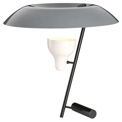 Pre-owned Flos Gino Sarfatti Model #548 Table Lamp In Gray And Burnished Brass For Astep