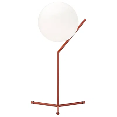 Pre-owned Flos Ic Lights T1 High Dimmable Table Lamp In Burgundy By Michael Anastassiades In Red