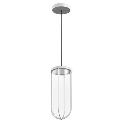 Pre-owned Flos In Vitro 2700k 0-10v Led Suspension Lamp In White By Philippe Starck