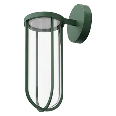Pre-owned Flos In Vitro 2700k 0-10v Led Wall Scone In Forest Green By Philippe Starck