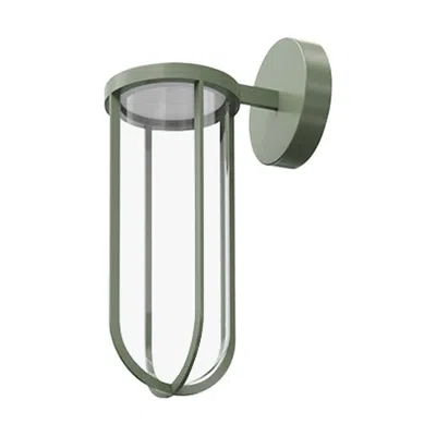 Pre-owned Flos In Vitro 2700k 0-10v Led Wall Scone In Pale Green By Philippe Starck