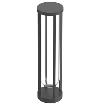Pre-owned Flos In Vitro Bollard 2 0-10v 3000k Floor Lamp In Anthracite By Philippe Starck In Transparent