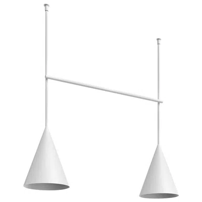 Pre-owned Flos Infra-structure Episode 2 C7 White Suspension Light By Vincent Van Duysen