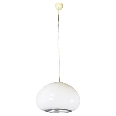Pre-owned Flos Italian Chandelier Black And White By Brother Castiglioni For , 1970s
