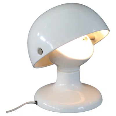 Pre-owned Flos Italian Design White Metal Table Lamp By Tobia And Afra Scarpa For , 1960s
