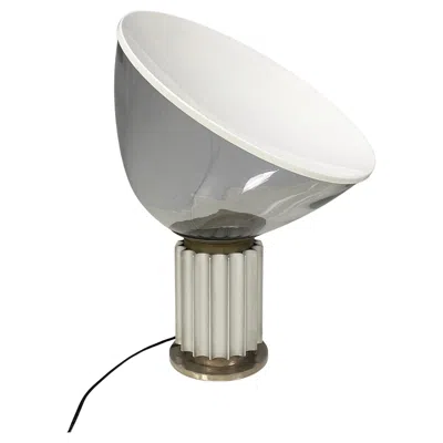 Pre-owned Flos Italian Mid-century Modern Table Lamp Taccia By Castiglioni For , 1960s In Transparent