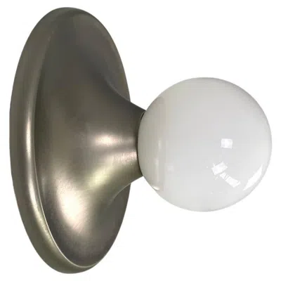Pre-owned Flos Italian Mid-century Modern Wall Lamp Light Ball By Castiglioni For , 1960s In Transparent
