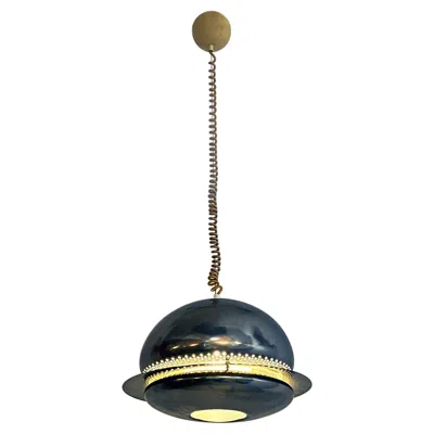 Pre-owned Flos Italian Mid-century Nictea Chandelier By Afra And Tobia Scarpa For , 1960s In Black