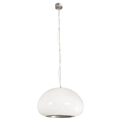 Pre-owned Flos Italian Modern Black And White Chandelier By Castiglioni Brothers,  1965