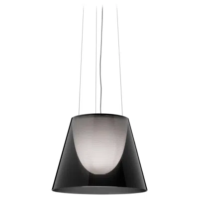 Pre-owned Flos Ktribe S2 Halogen Pendant Light In Fumee By Philippe Starck In Black