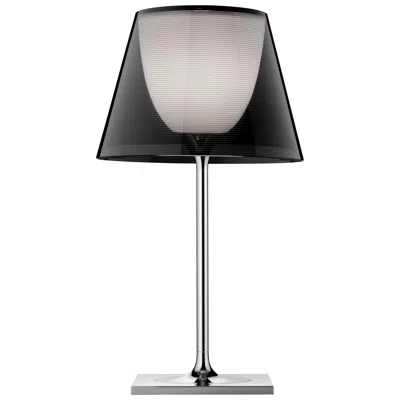 Pre-owned Flos Ktribe T1 Table Lamp In Chrome With Fumèe Diffuser By Philippe Starck In Transparent