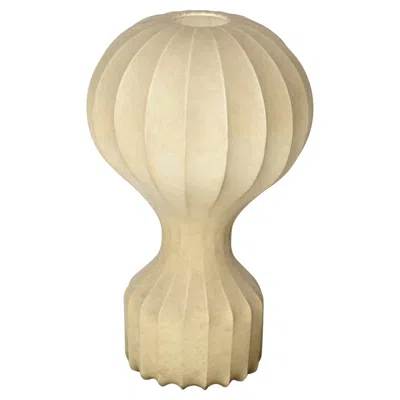 Pre-owned Flos Large Gatto Beige Cocoon Table Lamps By Castiglioni For , Italy 1960s In Brown