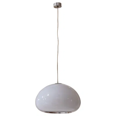 Pre-owned Flos Midcentury Black & White Pendant By Achille E Piergiacomo Castiglioni For