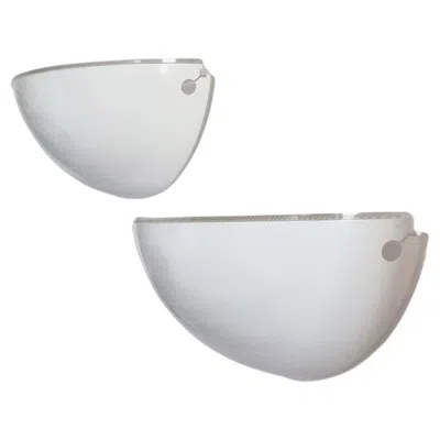 Pre-owned Flos Pair Of Quarto Wall Lamps Designed By Tobia & Afra Scarpa For , Italy 70s In Transparent