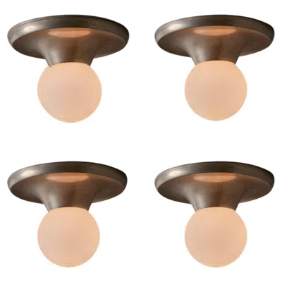 Pre-owned Flos Petite Nickel 1960s Castiglioni 'light Ball' Wall Or Ceiling Lamp For  In Sand