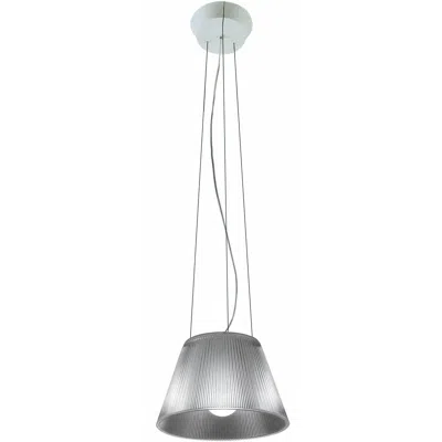 Pre-owned Flos Romeo Moon S1 Fluorescent Pendant Light By Philippe Starck In Transparent
