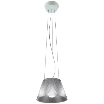 Pre-owned Flos Romeo Moon S1 Pendant Light By Philippe Starck In Transparent