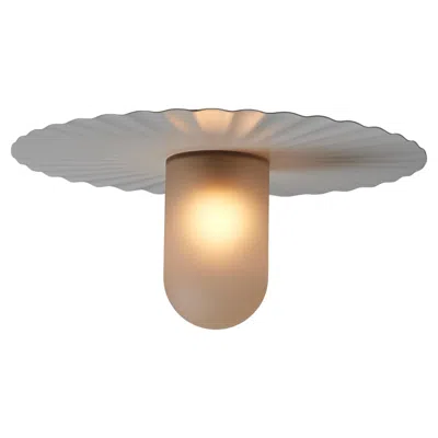 Pre-owned Flos Single 'plisse' Flush Mount By Achille Castiglioni For  In Brown