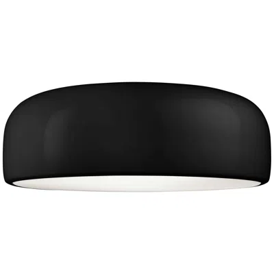 Pre-owned Flos Smithfield C Halogen Flush Mount Light In Black By Jasper Morrison
