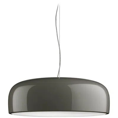 Pre-owned Flos Smithfield S Dimmable Fluorescent Pendant Light In Mud By Jasper Morrison In Transparent