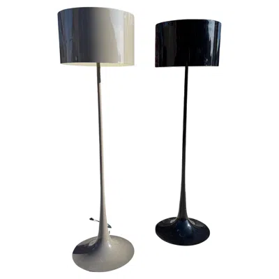 Pre-owned Flos Spun Light Floor Lamps By Sebastian Wrong / Post Modernism , Italy In Black