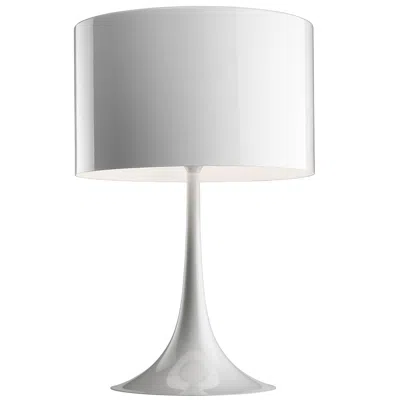 Pre-owned Flos Spun T1 Halogen Table Lamp In Glossy White By Sebastian Wrong