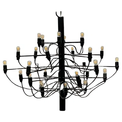 Pre-owned Flos Vintage Contemporary  Chandelier In Black