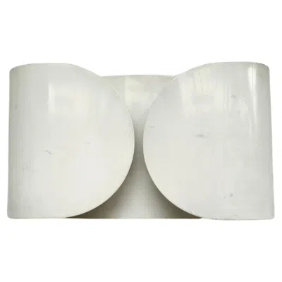 Pre-owned Flos White Metal Sconce, Applique Foglio By Afra E Tobia Scarpa For  60s, 70s
