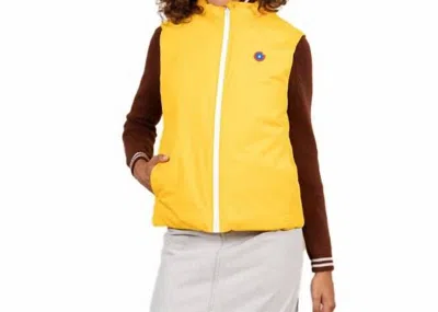 Flotte Sleeveless Down Jacket In Citron In Orange