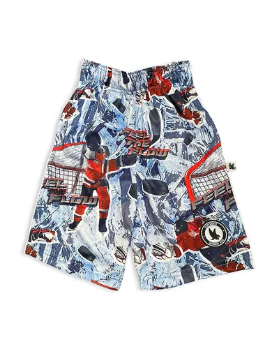 Flow Society Boys' Feel The Flow Hockey Shorts - Big Kid In Ice Blue