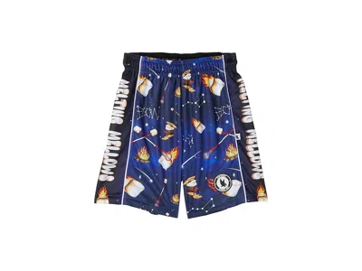 Flow Society Boys Flaming Marshmellows Shorts (little Kid/big Kid) Boy's Shorts Blue : Xl (big Kid), Polyester