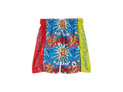 Flow Society Boys Flow Popcorn Attack Shorts (little Kid/big Kid) Boy's Shorts Blue : Sm (big Kid), Polyester