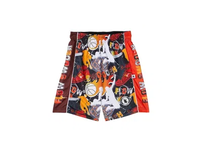 Flow Society Boys Flow Swoosh Black Red Attack Shorts (little Kid/big Kid) Boy's Shorts Black/red : Md (big Kid), In Multi