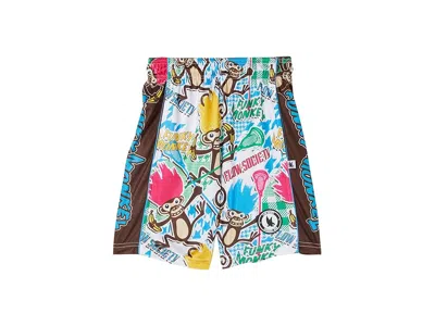 Flow Society Boys Funky Monkey Trolls Shorts (little Kid/big Kid) Boy's Shorts : Lg (big Kid), Polyester In Multi