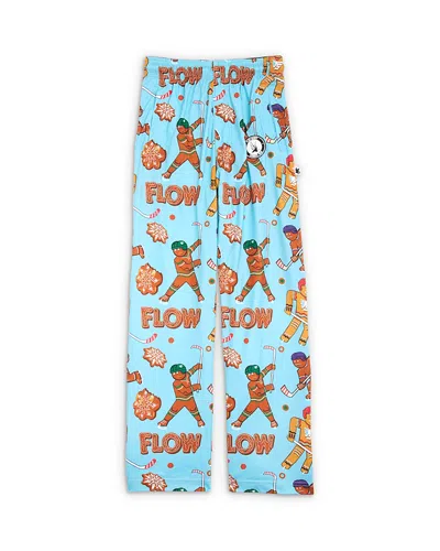 Flow Society Boys' Gingerbread Hockey Lounge Pants - Little Kid, Big Kid In Blue