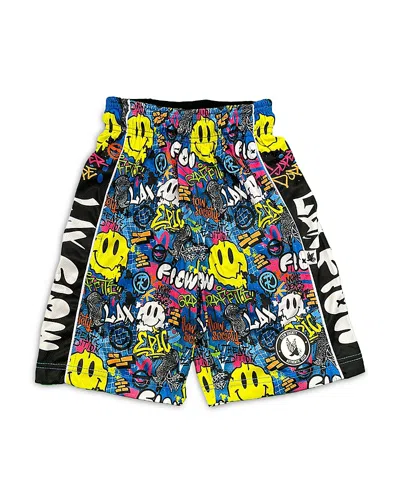Flow Society Boys' Graffiti Lacrosse Shorts - Big Kid In Multi