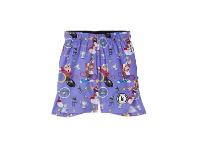 Flow Society Boys Tennis Monkey Shorts (little Kid/big Kid) Boy's Shorts Purple : Sm (big Kid), Polyester In Blue
