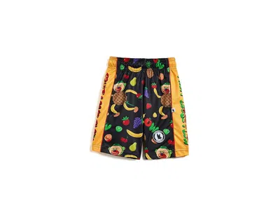 Flow Society Fruit Monkey Mid-length Shorts (little Kid/big Kid) Boy's Shorts : Lg (11-12 Big Kid) 4, Polyester In Multi