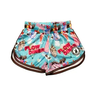 Flow Society Kids' Girls' Milkshake Lacrosse Shorts In Blue In Multi