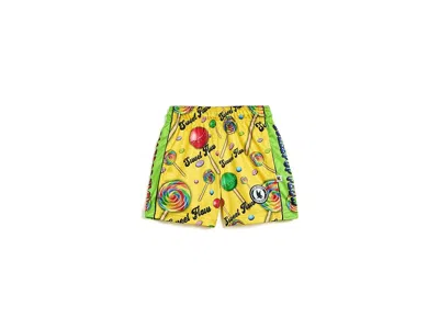 Flow Society Lollipop Flow Attack Mid-length Shorts (little Kid/big Kid) Boy's Shorts Yellow : Sm (7-8 Big Kid) 4 In Multi