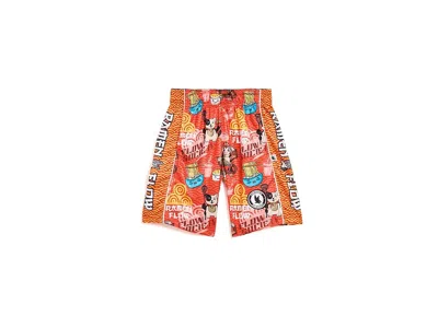 Flow Society Ramen Flow Shorts (little Kid/big Kid) Boy's Shorts Red: Xs (5-6 Little Kid) 4 In Blue