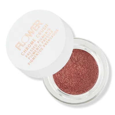 Flower Beauty Chrome Crush Pressed Pigments - Amber In Orange