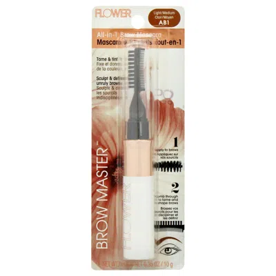 Flower Beauty Ladies Brow Master All-in-1 Brow Mascara 0.35 oz Ab1 Light Medium Makeup 840797102880