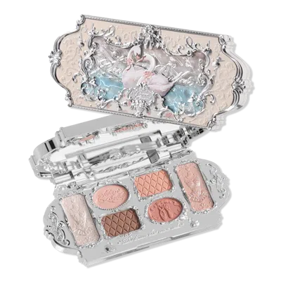 Flower Knows Swan Ballet Series Six-color Makeup Palette - 01 White Swan In Multi