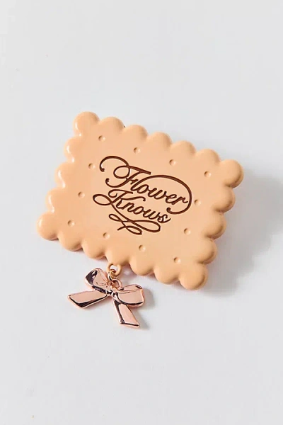 Flower Knows The Sweetie Series Bear Hair Clip In Cookie, Women's At Urban Outfitters In Brown