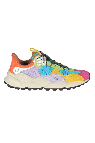 Flower Mountain Multicolored Suede And Technical Fabric Sneakers